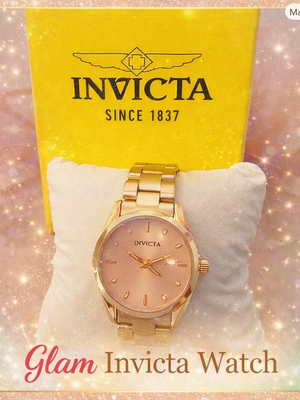 Invicta Celestial Rose Gold Tone Women's Watch-No damage